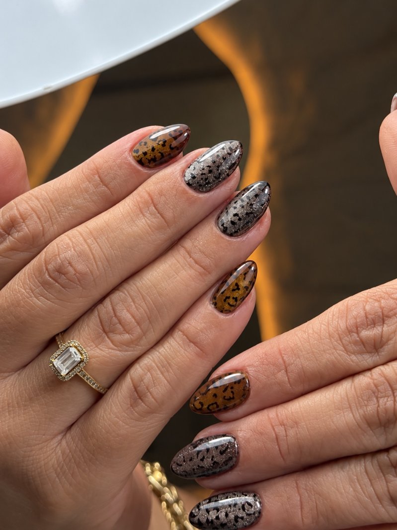 Nagels met luipaardprint